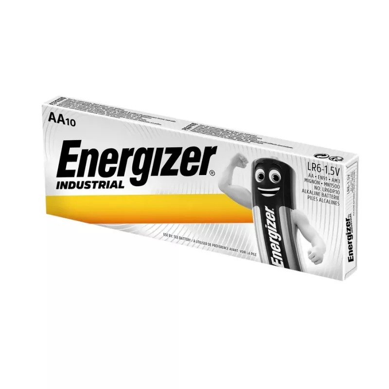 Baterie alkaliczne Energizer Industrial AAA - 6 opakowań po 10 sztuk + 6 gratisowych opakowań po 10 sztuk