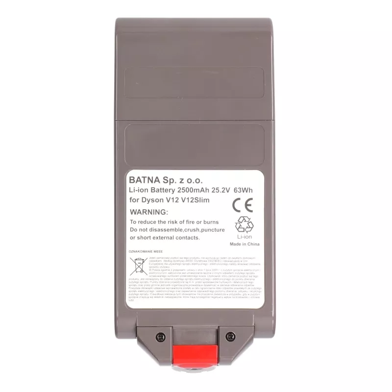Akumulator do odkurzacza Dyson V12, 25,2 V 2500 mAh