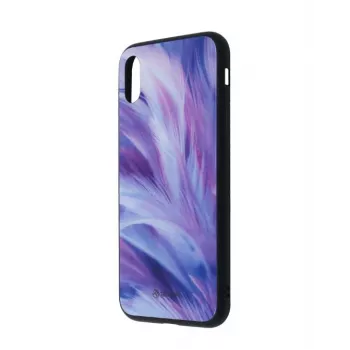 Szkło ochronne Tellur Cover Glass print do iPhone XS z nadrukiem piór