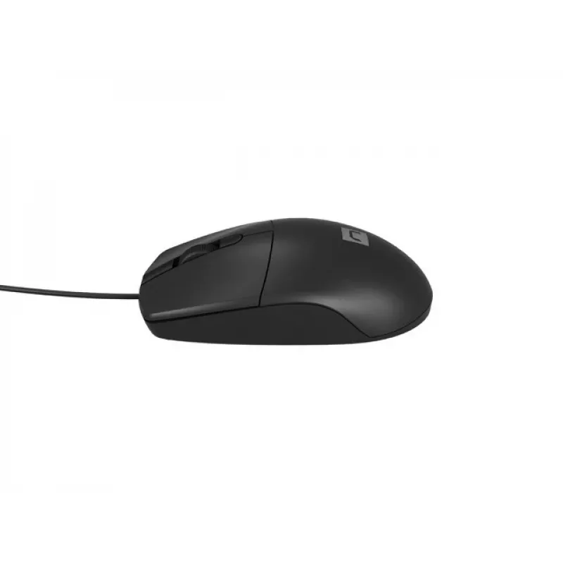 Przewodowa mysz biurowa NATEC Ruff Plus USB Type-A, praworęczna, 1200 DPI, 3 przyciski, czarna