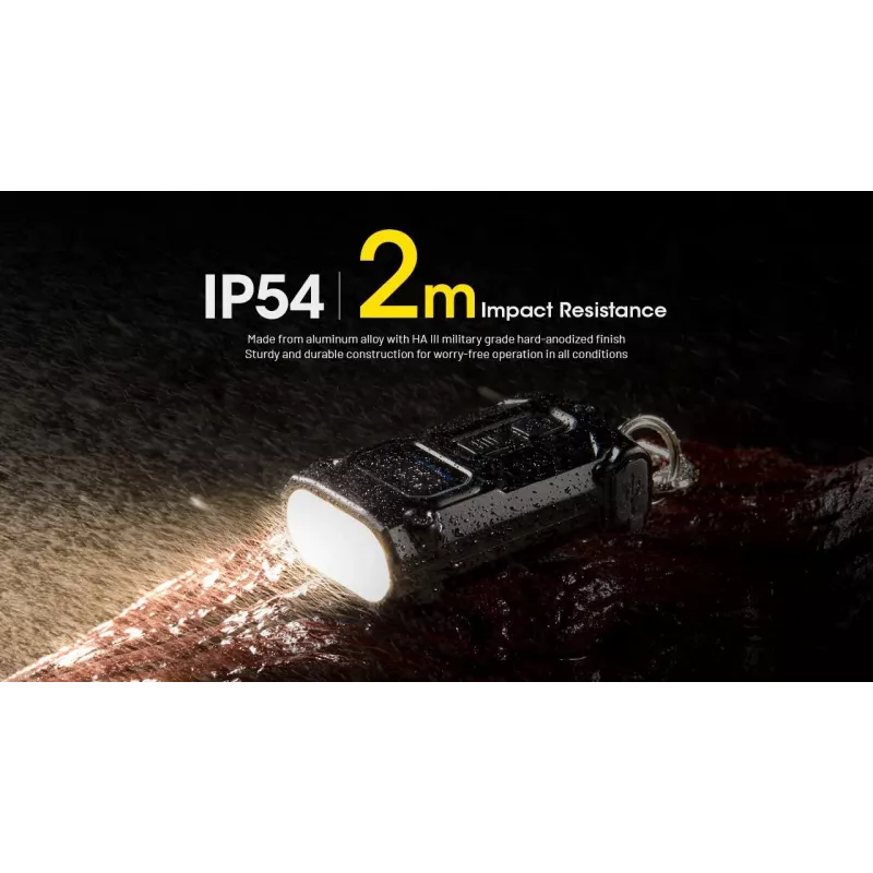 Latarka na klucze Nitecore TINI3 Czarny 600 lm USB ładowalna