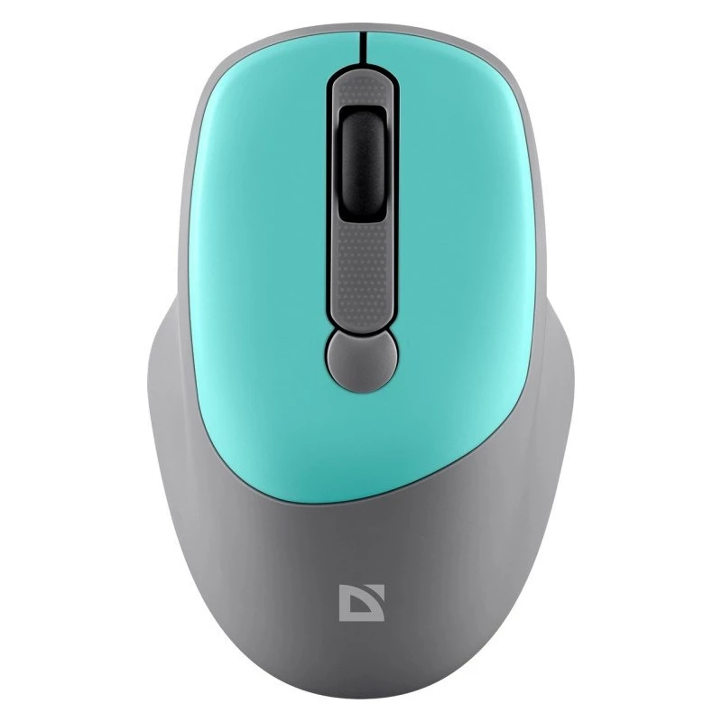 Mysz bezprzewodowa DEFENDER Silent Click C Mint 52294 — symetryczna, 1600 DPI, nano USB 2.4 GHz