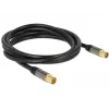 Kabel koncentryczny RG-6/U DeLOCK 88923 2m IEC Czarny