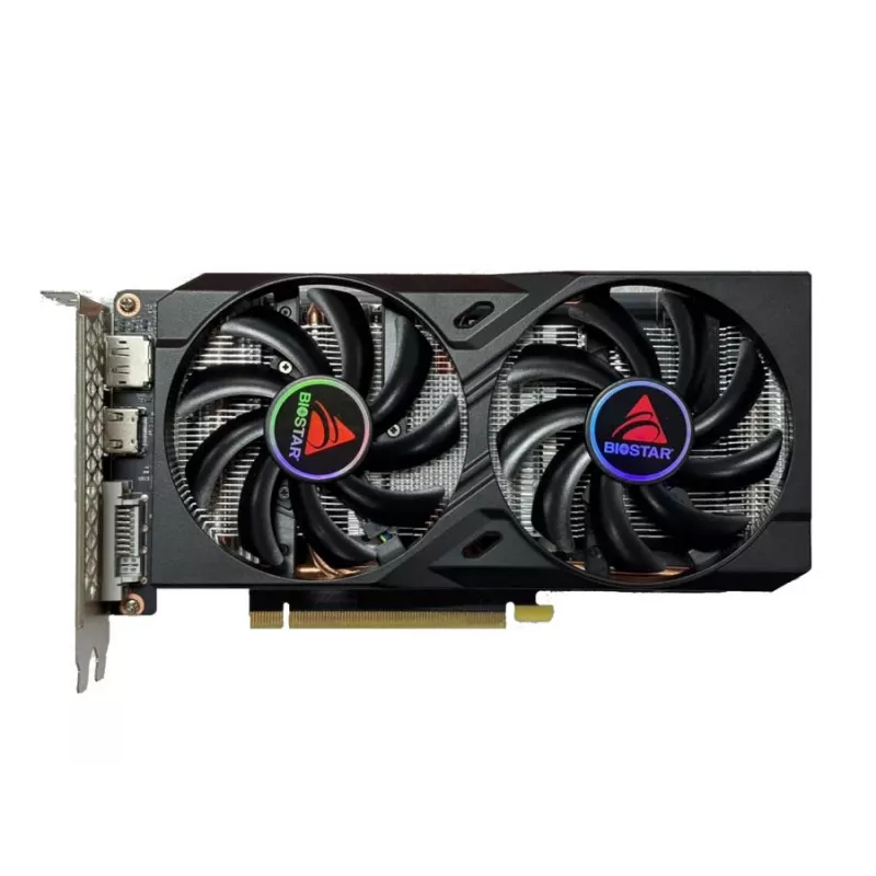 Karta graficzna BIOSTAR GeForce GTX 1660 Ti — 6 GB GDDR6, 192-bitowa, PCIe 3.0, dwa wentylatory