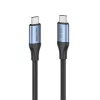 Kabel Vention USB4 Gen 3x2 Typu-C na Typ-C 1 m, 5 A, stop aluminium, opleciony bawełną