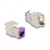 DeLOCK 88121 moduł keystone płaski fioletowy RJ-45 10 szt.