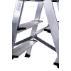 Stopień schodkowy Krause 126030 — aluminiowy, 3-stopniowy, maks. wysokość 65 cm, 6,1 kg, szerokość 500 mm