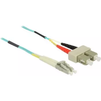 Kabel światłowodowy DeLOCK LC na SC wielomodowy OM3 0.5 m