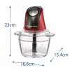 Russell Hobbs 27130-56 elektryczny siekacz do żywności 0,5 l 200 W Czarny, Czerwony, Przezroczysty
