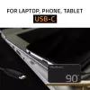 Qoltec 90W GaN Super Fast SLIM Ładowarka ścienna | XP | 5-20V | 4,5A | USB-C 3.1 | Laptop | MacBook | Smartfon | + kabel