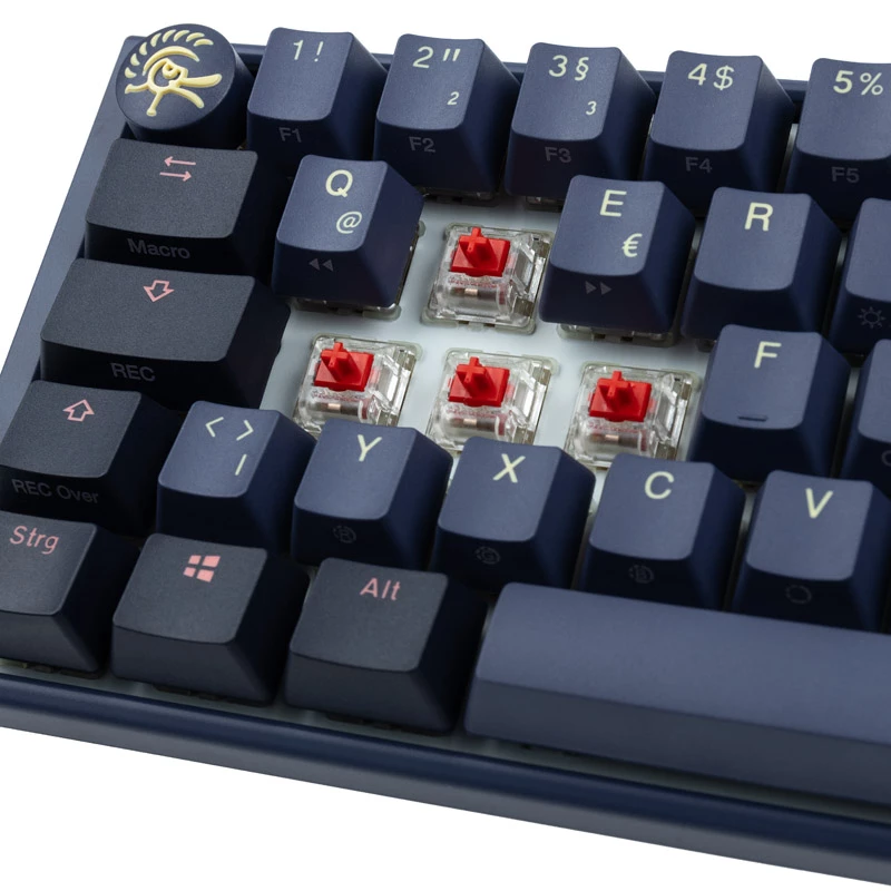 Klawiatura Ducky One 3 Mini do gier USB Niebieska