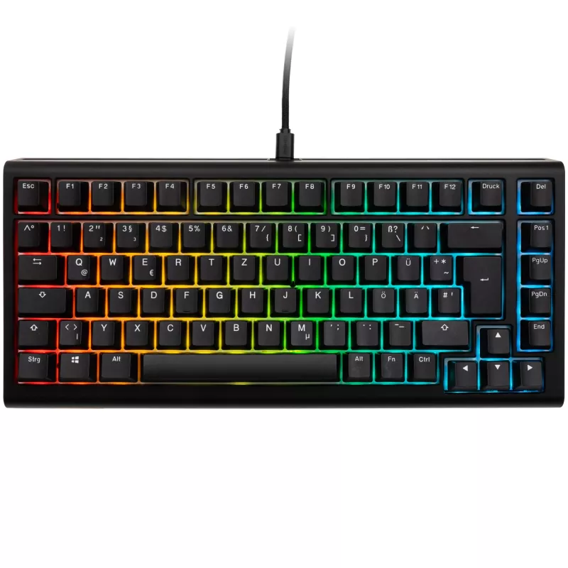 Klawiatura gamingowa Ducky Tinker 75 USB niemiecka czarna