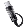 Kabel szybkiego ładowania Baseus Gem USB A na USB C 2 m 100 W Czarny