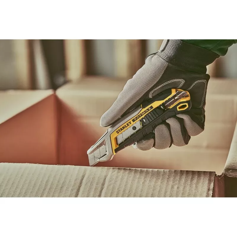 Nóż uniwersalny Stanley FATMAX FMHT10594-0 czarny stal nierdzewna żółty szerokość 18 mm długość 165 mm