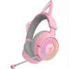 Zestaw słuchawkowy Razer Kraken Kitty V3 Pro - Quartz, przewodowy i bezprzewodowy, pałąk, gaming, USB Type-A, Bluetooth, różowy