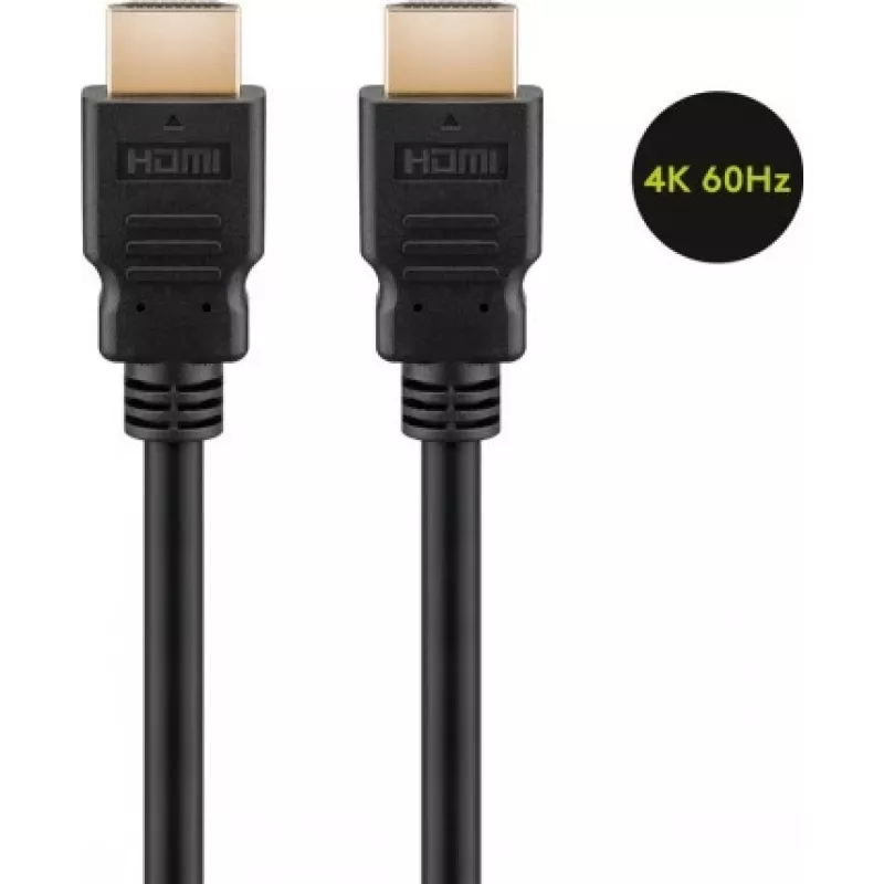 Goobay | Przewód HDMI High Speed z Ethernetem | 61150 | HDMI męski (typ A) | HDMI męski (typ A) | HDMI na HDMI | 1 m