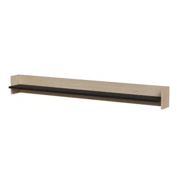 Cama Shelf PORTO 150x18x16.5 dąb/czarny