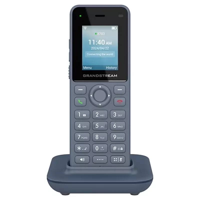 Grandstream Networks WP816 Telefon IP Antracytowy 2 linie LCD Wi-Fi