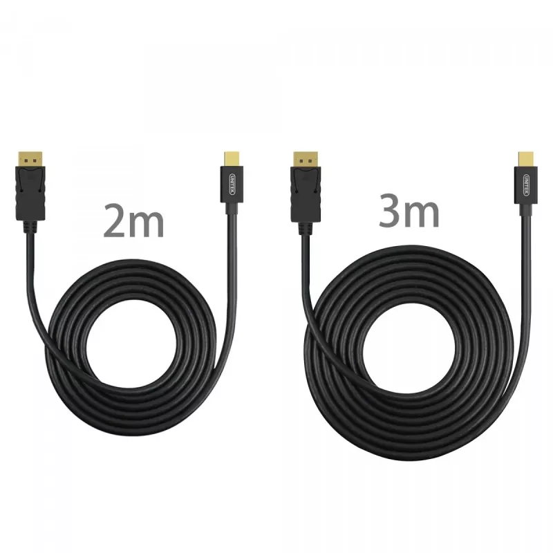 Kabel miniDisplayPort/DisplayPort M/M 2m; Y-C611BK