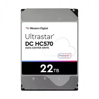 Dysk twardy 3.5 cala SAS Western Digital Ultrastar DH HC570 22 TB, 12 Gbit/s, 7200 RPM, 512 MB pamięci podręcznej