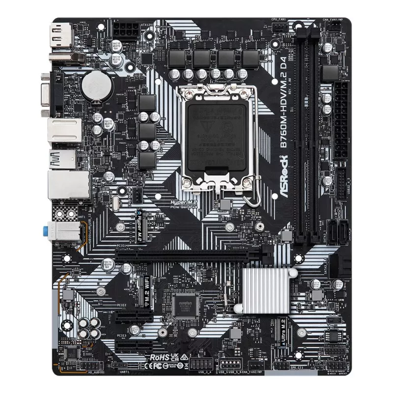 ASRock B760M-HDV/M.2 D4 DDR4 LGA 1700 Micro-ATX Płyta główna