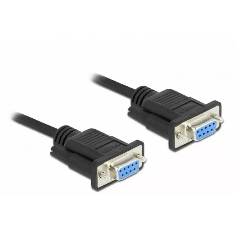 Kabel szeregowy DeLOCK 86604 Czarny 10 m RS-232 Sub-D9