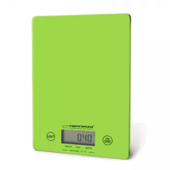 Esperanza EKS002G kitchen scale Elektroniczna waga kuchenna Zielony,Żółty Blat Prostokąt