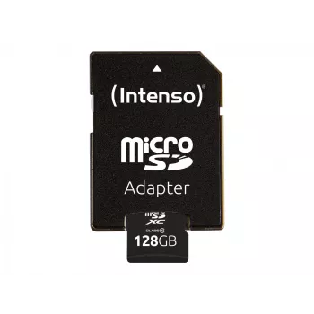 KARTA PAMIĘCI MICRO SDXC 128GB C10/Z ADAPTEREM 3413491 INTENSO