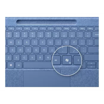 Klawiatura do Microsoft Surface 8YU-00027 — układ QWERTZ niemiecki, Bluetooth, Touchpad, niebieska