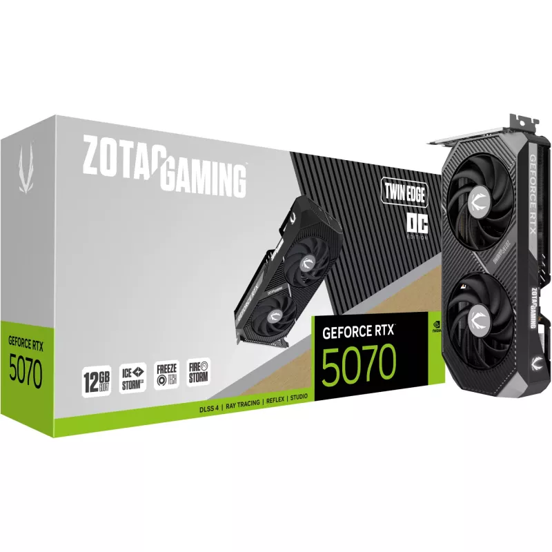 Karta graficzna ZOTAC GAMING GeForce RTX 5070 Twin Edge OC 12GB GDDR7