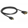 Kabel wideo DeLOCK 85653 1,5 m HDMI typ A DVI czarny