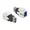 Moduł Keystone DeLOCK 86394 Płaski Biały USB A