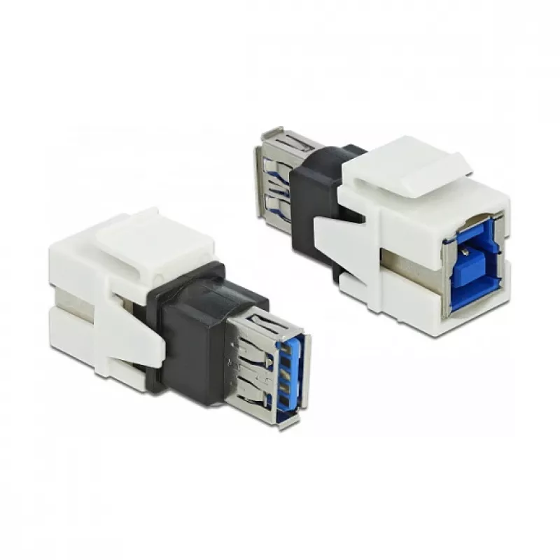 Moduł Keystone DeLOCK 86394 Płaski Biały USB A