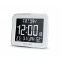 Cyfrowy zegar ścienny/stoisko muse M-090 WMC — prostokątny LCD, 220×177,5×24,5 mm, baterie/DC 4,5 V