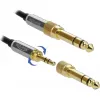 Kabel audio DeLOCK 85779 0,5 m 3,5 mm czarny szary