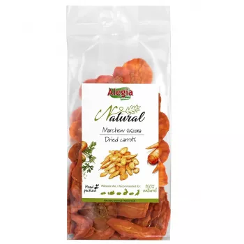 Suszone marchewki Alegia 60 g — naturalna przekąska warzywna dla gryzoni i królików, bez cukru, bez glutenu