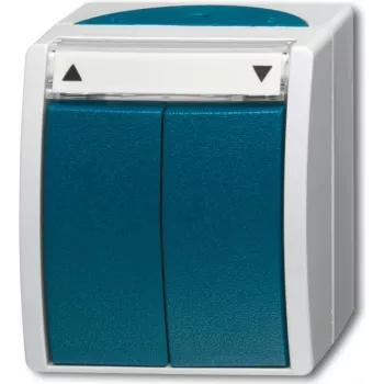 BUSCH JAEGER 2621/4 W-53 - 1P - Zielony - Biały - 250 V - 10 A - 74 mm - 55 mm