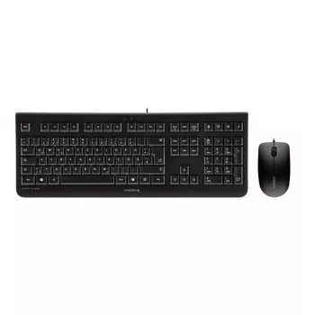 Zestaw klawiatura CHERRY DC 2000 z myszą, uniwersalny, USB, QWERTY, czeski, czarny