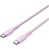 Kabel CANYON OnWire 60CL C-C 60W COLOR Pleciony 1m Różowy