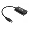 Adapter wideo USB C na DisplayPort Tripp Eaton Tripp Lite Series, 4K x 2K @ 60Hz, czarny, USB Type C na DP, USB-C, USB Type-C, 6 cali
