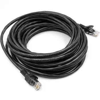 Kabel Cat5E UTP, 7,5 m, czarny