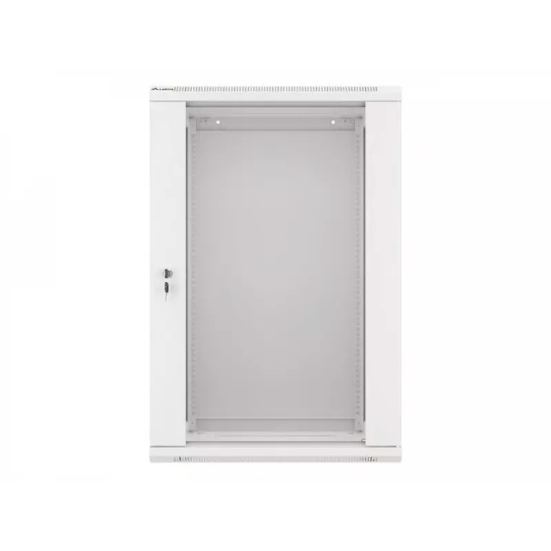Lanberg szafa rackowa naścienna instalacyjna 19'' 18U 600x450mm szara (drzwi szklane)