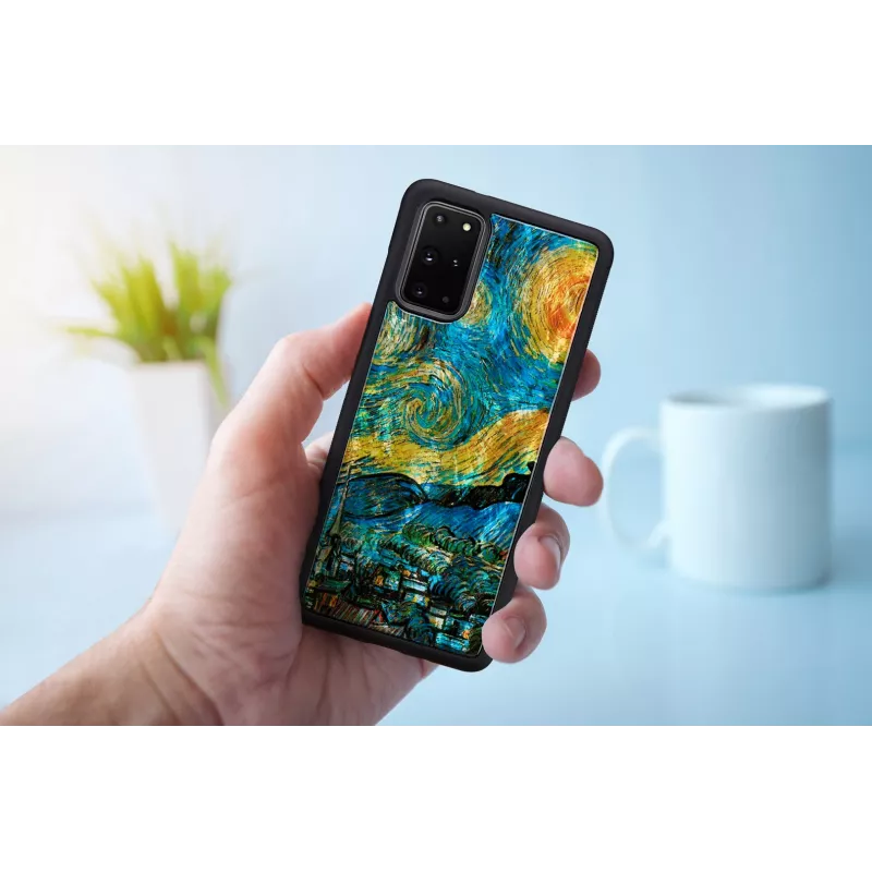 Etui ochronne na telefon iKins dla Samsung Galaxy S20+ — czarne gwieździsta noc