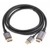 Lanberg CA-HDDP-20CU-0018-BK przejściówka kablowa 1.8 m DisplayPort HDMI + USB Czarny, Srebrny