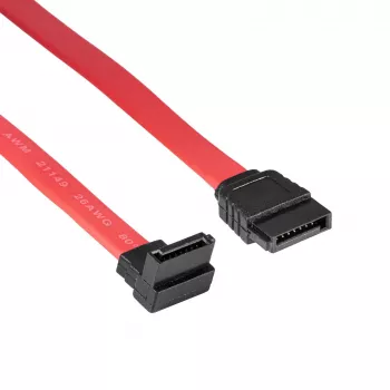 Kabel SATA III Akyga AK-CA-51 6 Gb/s, prosty / kątowy 90°, 0,5 m, czerwony