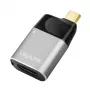 LogiLink USB 3.2 Gen2 Type-C adapter C/M to HDMI-A USB-C 4K PD alu czarno-szary