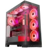 Obudowa PC MODECOM Volcano SPACE APEX ARGB Midi Tower, hartowane szkło, USB-C, obsługa ATX/microATX/Mini-ITX, GPU do 430 mm, chłodzenie CPU do 180 mm