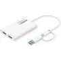 ROLINE Adapter wyświetlacza USB Type C A - Dual HDMI 4K60 ST/BU - Adapter - Cyfrowy/Dane (12.03.3206)