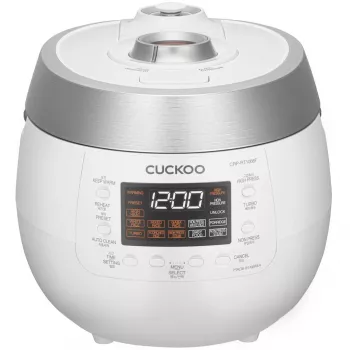 Cuckoo CRP-RT1008F, Biały, 1,8 l, Aluminium, LED, Przyciski, 1,2 m