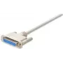Kabel szeregowy Manhattan 4,5 m DB25 M/Ż, biały, DB25 Ż